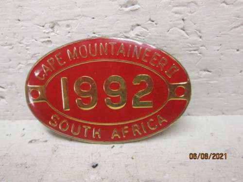 SOUTH AFRICAN RAILWAY - MEMORABILIA BADGE - 1992