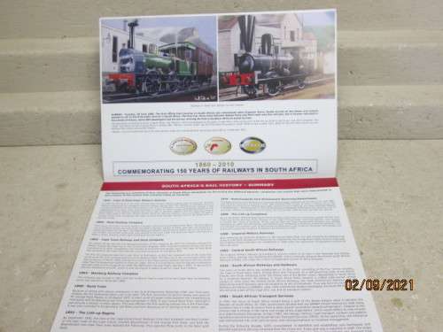 COMMEMORATION BOOKLETTE : 150 YEARS OF RAIL IN SOUTH AFRICA  1860 - 2010