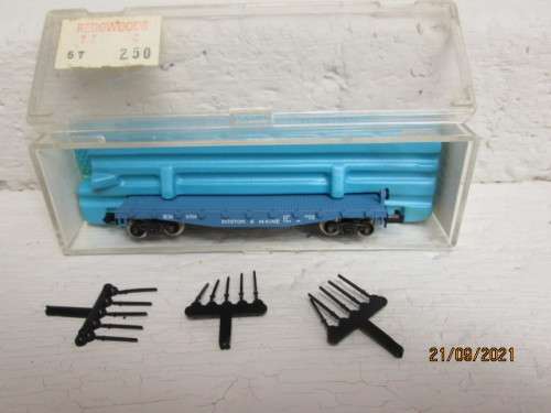 N SCALE : ATLAS : BOSTON & MAINE FLAT CAR  - BOXED