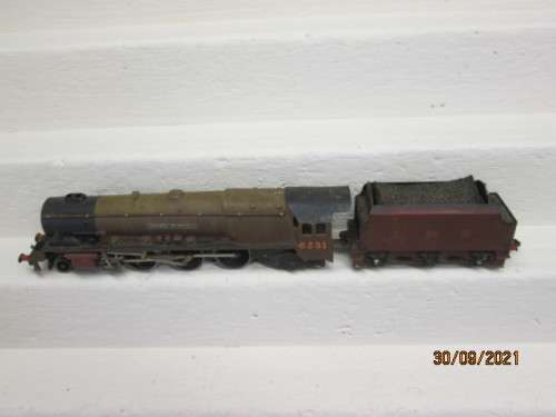 OO SCALE : HORNBY DUBLO : 4-6-2 LMS STEAM LOCOMOTIVE - 3-RAIL