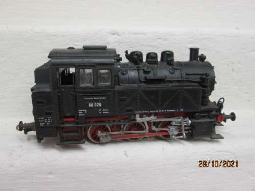 HO SCALE : ROCO :  0-6-0 DB STEAM LOCOMOTIVE