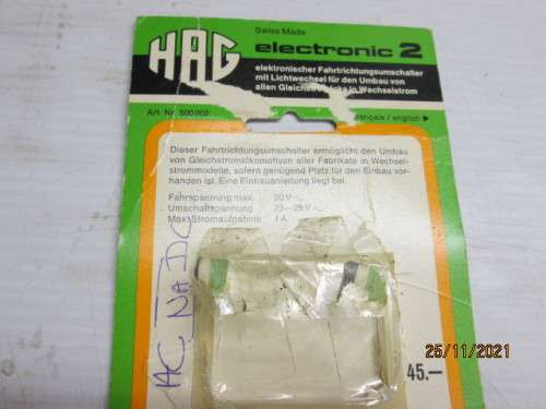 HO SCALE : HAG  AND NAIS ELECTRONIC DECODERS