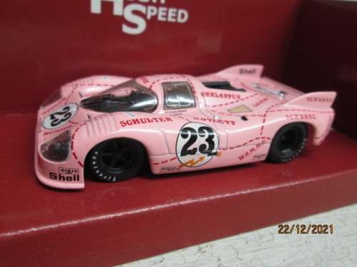 1:43 SCALE : HIGH SPEED - PORSCHE 917 - PINK PIG - LE MANS - BOXED
