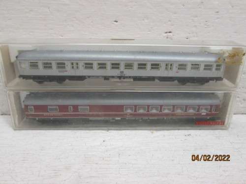 N SCALE : FLEISCHMAN : DB COACHES - X2 - BOXED