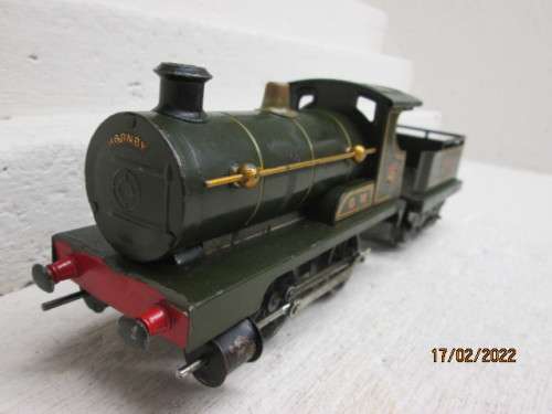 O SCALE : HORNBY : GW 0-4-0 CLOCKWORK STEAM LOCOMOTIVE