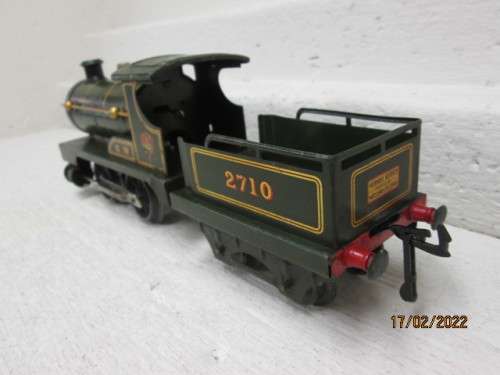 O SCALE : HORNBY : GW 0-4-0 CLOCKWORK STEAM LOCOMOTIVE
