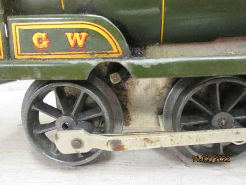 O SCALE : HORNBY : GW 0-4-0 CLOCKWORK STEAM LOCOMOTIVE