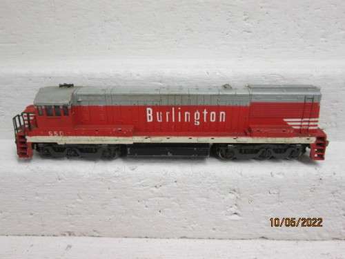 HO SCALE : RIVEROSSI - U25C BURLINGTON  DIESEL LOCOMOTIVE - BOXED
