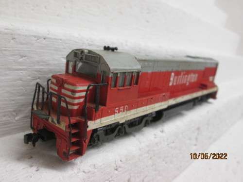 HO SCALE : RIVEROSSI - U25C BURLINGTON  DIESEL LOCOMOTIVE - BOXED