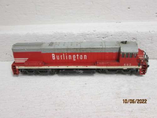 HO SCALE : RIVEROSSI - U25C BURLINGTON  DIESEL LOCOMOTIVE - BOXED