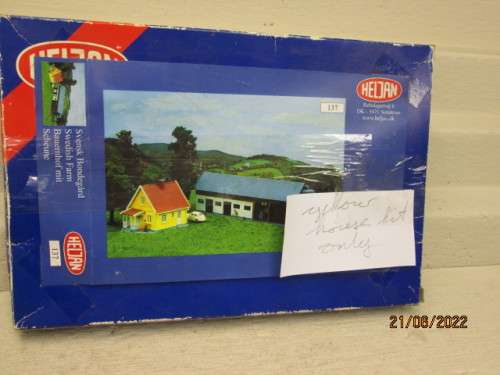 HO SCALE : HELJAN : YELLOW HOUSE - KIT - BOXED