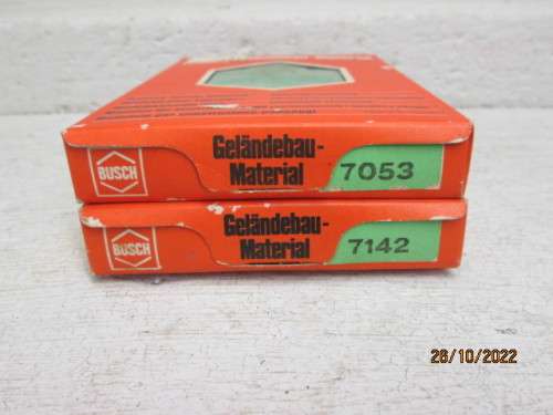 HO SCALE : BUSCH : X2 SCENERY PACKETS - BOXED