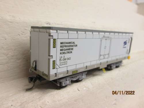 HO SCALE : MWM : SAR /SPOORNET - MECHANICAL REFRIDGERATOR LA-3 WAGON - BOXED