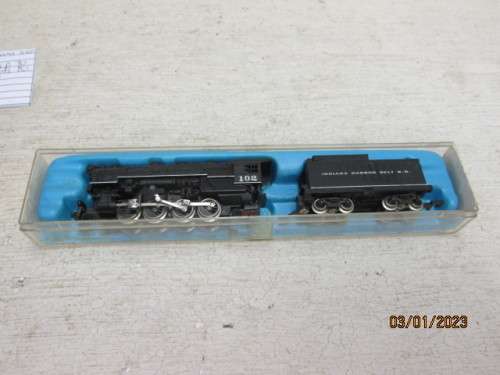 N SCALE : ATLAS : INDIANA HARBOUR BELT - 0-8-0 STEAM LOCOMOTIVE - BOXED