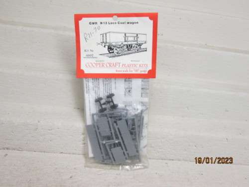 OO SCALE : COOPER CRAFT - GWR COAL WAGON - KIT - PACKAGED