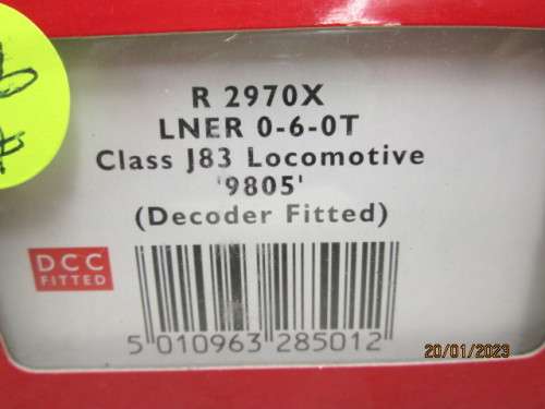OO SCALE : HORNBY : LNER - CLASS J-83 - 0-6-0 STEAM LOCOMOTIVE - DCC - BOXED
