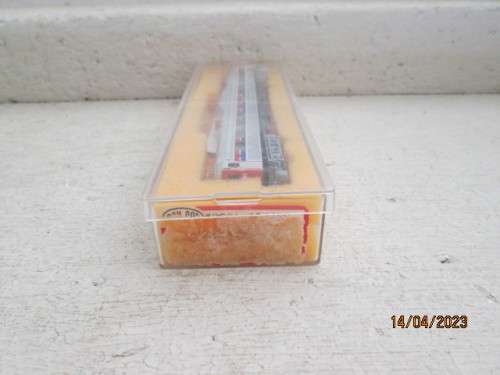 N SCALE : CON-COR : AMTRAK - RAIL CAR POWERED COACH - BOXED