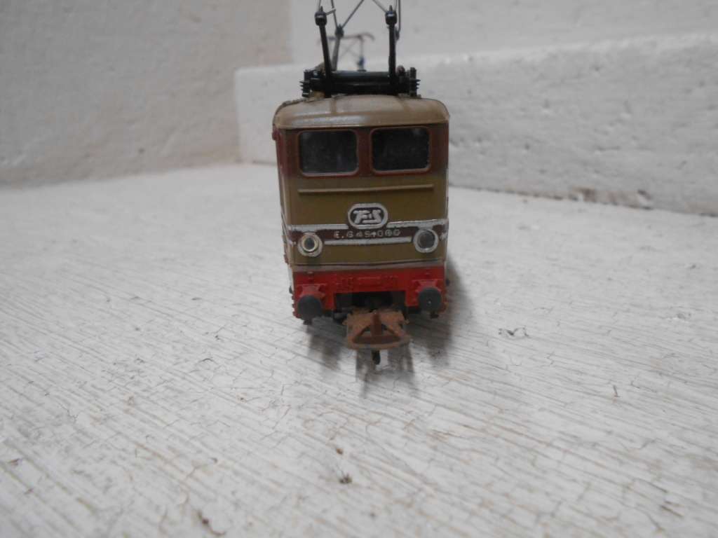 HO SCALE - LIMA - FS BROWN ARTICULATED ELECTRIC LOCOMOTIVE