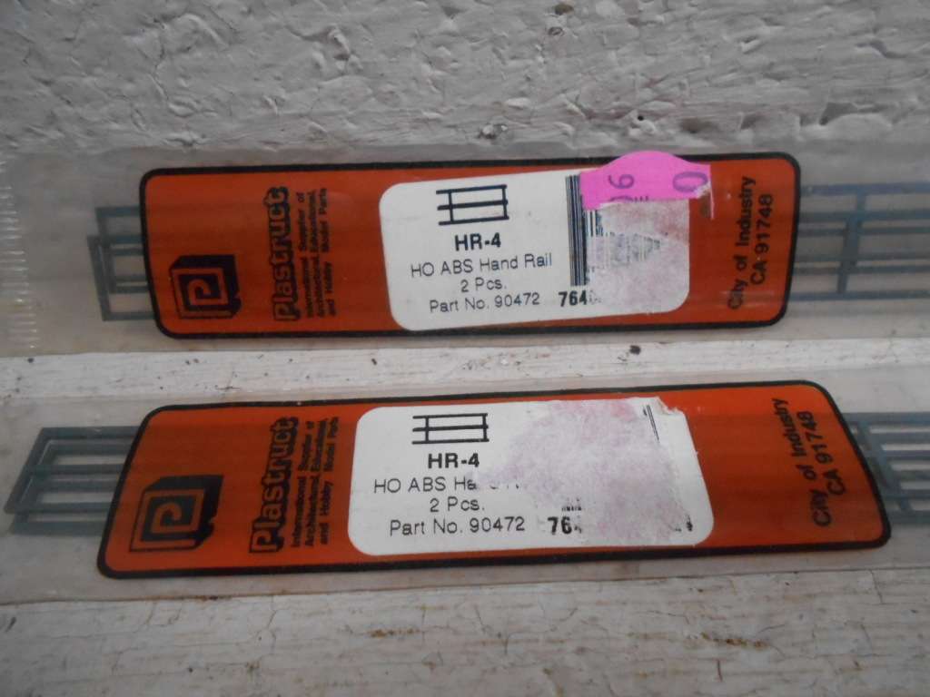 HO SCALE - ABS HAND RAILS - X2 PACKS - BOXED