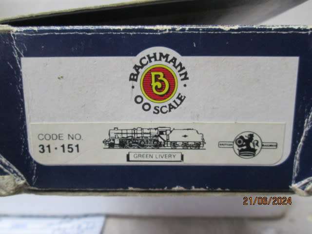 OO SCALE - BACHMANN - 4-6-0 GREEN BR - STEAM LOCOMOTIVE - BOXED