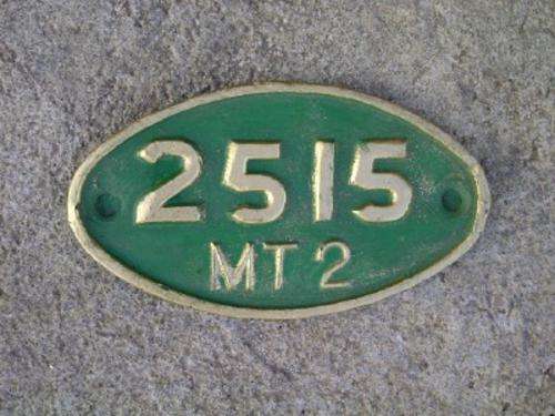 SAR TENDER PLATE (REPLICA) GREEN