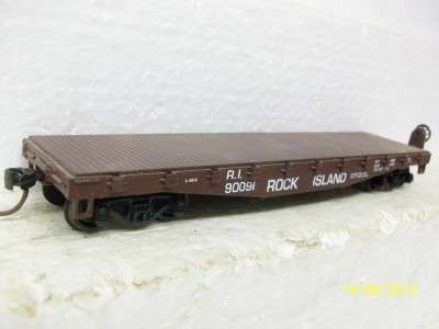 ATHEARN HO ROCK ISLAND FLAT CAR LOT 109