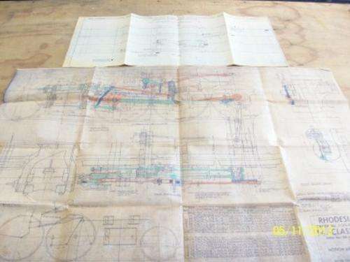 RHODESIAN RAILWAY CLASS 14A DRAWING 1950  LOT 142