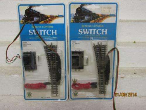 N SCALE BACHMANN : x2 LEFT HAND ELECTRIC POINTS No 44664 -  LOT  274C
