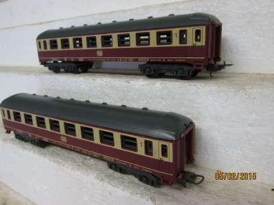 HO SCALE : LIMA x2 DB COACHES - LOT 851 D