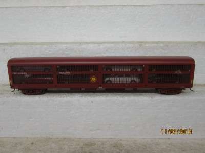 HO SCALE: SAR SCL-9 BROWN CAR CARRIER - LOT 248H