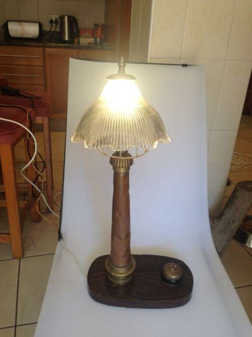Antique Brass & Copper Lamp - One of a kind!