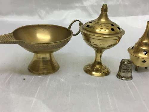 Three Small Brass Items