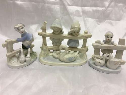 Collection of Children in Blue and White