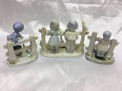 Collection of Children in Blue and White