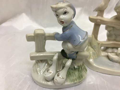 Collection of Children in Blue and White