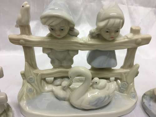 Collection of Children in Blue and White