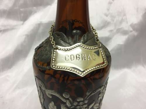 Silver Plated Bottle Tags x 2