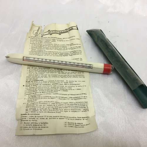 Vintage Meilograph for Measuring Distance on Maps