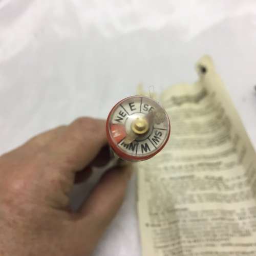 Vintage Meilograph for Measuring Distance on Maps