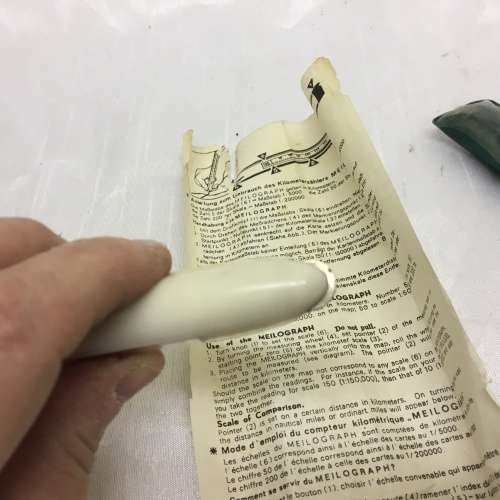 Vintage Meilograph for Measuring Distance on Maps