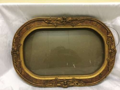 Stunning Vintage Frame with Original Bevel Edge Convex Glass