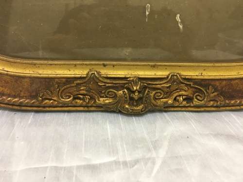 Stunning Vintage Frame with Original Bevel Edge Convex Glass