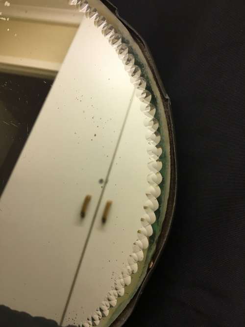 Vintage Mirror with Lead Surround & Stunning Bevelled Edging