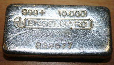 Engelhard 10oz silver bar.999 fine bullion loaf style "Very Rare"
