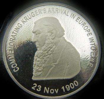 "Paul Kruger's Departure "1oz Pure 99.9 Silver Medallion