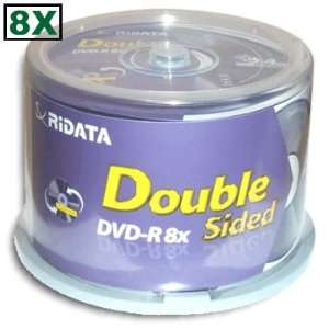 RIDATA DVD-R 8X DOUBLE SIDED 9.4 GB PACK 0F 25 DVD`S