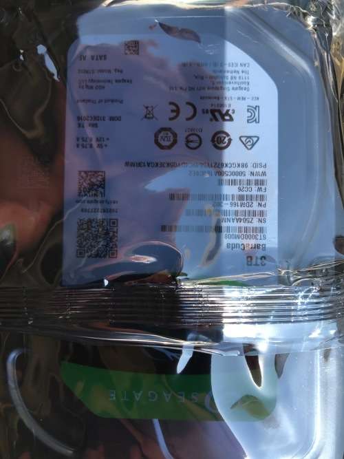 3TB Seagate Barracuda 7200RPM SATA III 6GB/s 64MB Cache 3.5" Internal Hard Drive