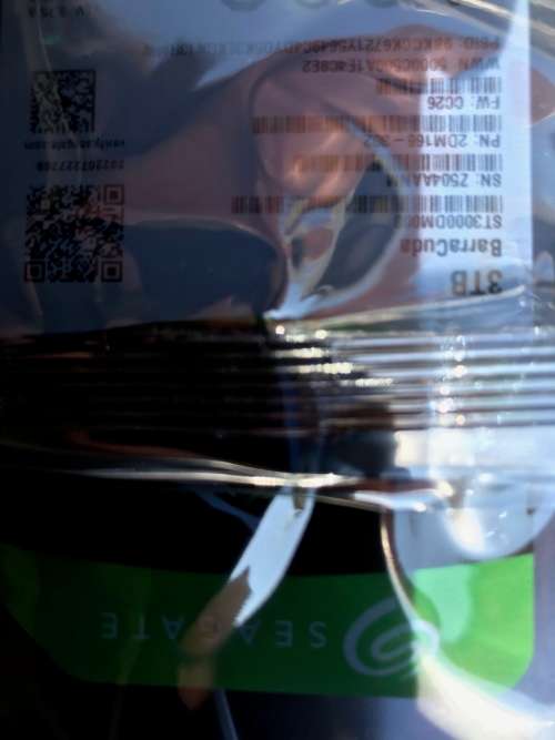 3TB Seagate Barracuda 7200RPM SATA III 6GB/s 64MB Cache 3.5" Internal Hard Drive