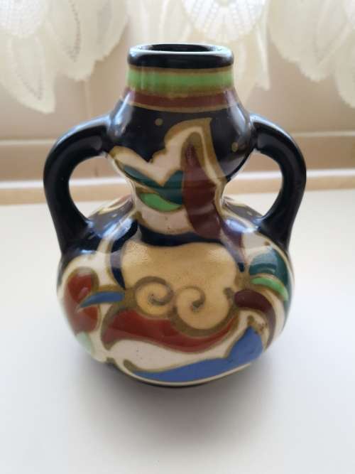Antique 1920's  Gouda Holland Vase