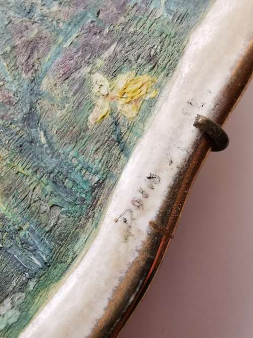 Alfred Meakin Plate Post Production Painting Cornwall Painted by David